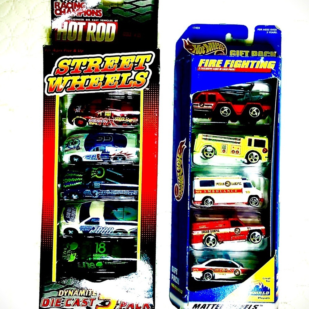 DONATED  Hot Wheels NEW Die cast Vintage Fire Fighter & Racing Street Wheels - Picture 3 of 14